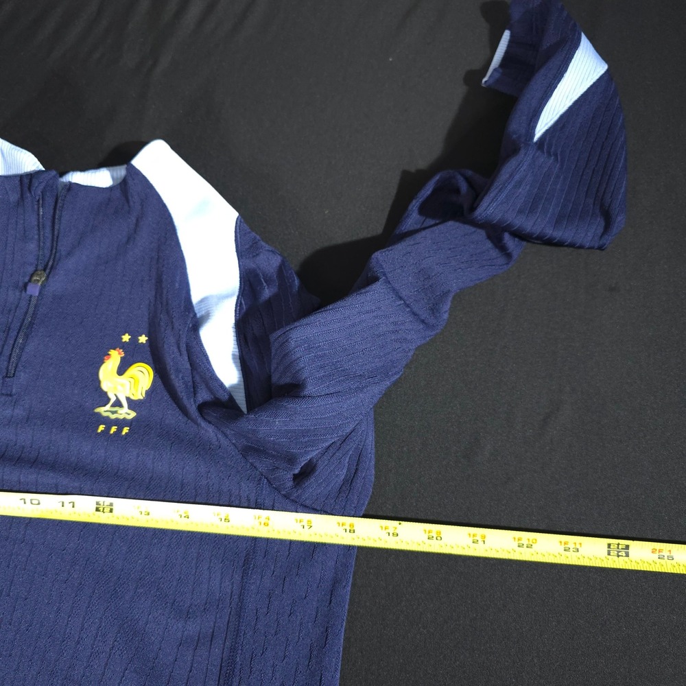 Nike France FFF Drill Top Mens Small Navy Blue FJ1927-498 Dri-FIT ADV Slim Fit - Picture 4 of 10